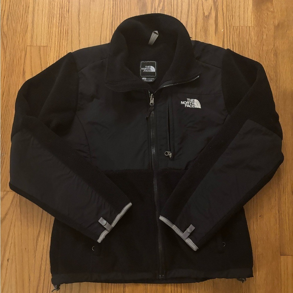 The North Face Denali Polartec Fleece Jacket Womens Medium Black Full Zip Coat